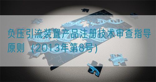 負壓引流裝置產(chǎn)品注冊技術(shù)審查指導原則（2013年第8號）(圖1)