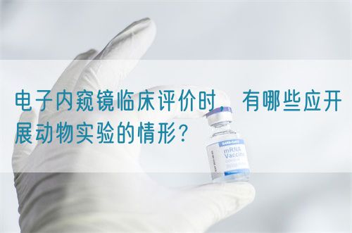 電子內(nèi)窺鏡臨床評(píng)價(jià)時(shí)，有哪些應(yīng)開(kāi)展動(dòng)物實(shí)驗(yàn)的情形？(圖1)