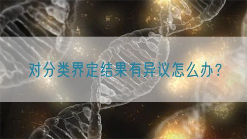 對分類界定結(jié)果有異議怎么辦？(圖1)